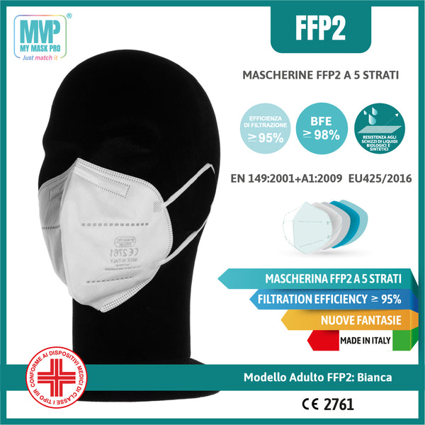 MY MASK PRO - MMP FFP2 NR - BIANCA (10 PEZZI)